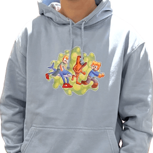 *Limited* "Brainrot" hoodie, Sky Blue