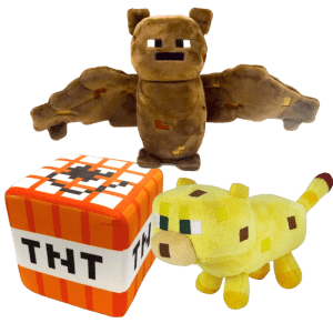 Minecraft Bamser - Flagermus, Ocelot og TNT block